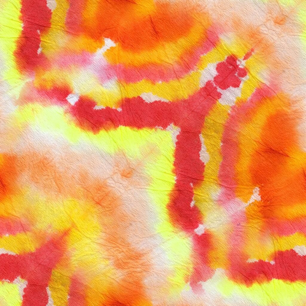 Seamless Dyed Vibrant Watercolour. Light Classic Tie Dye, Watercolor Oil Paint. Seamless Pink Tribal Abstract Tie